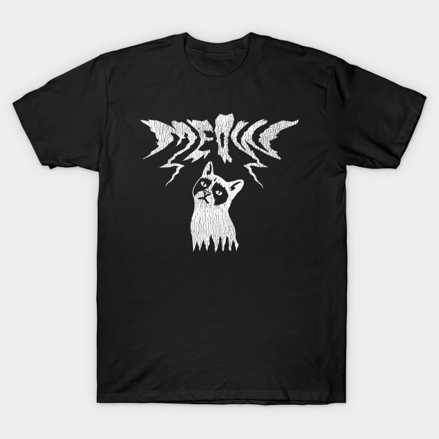 Black Metal Cat T-Shirt by Sergeinker